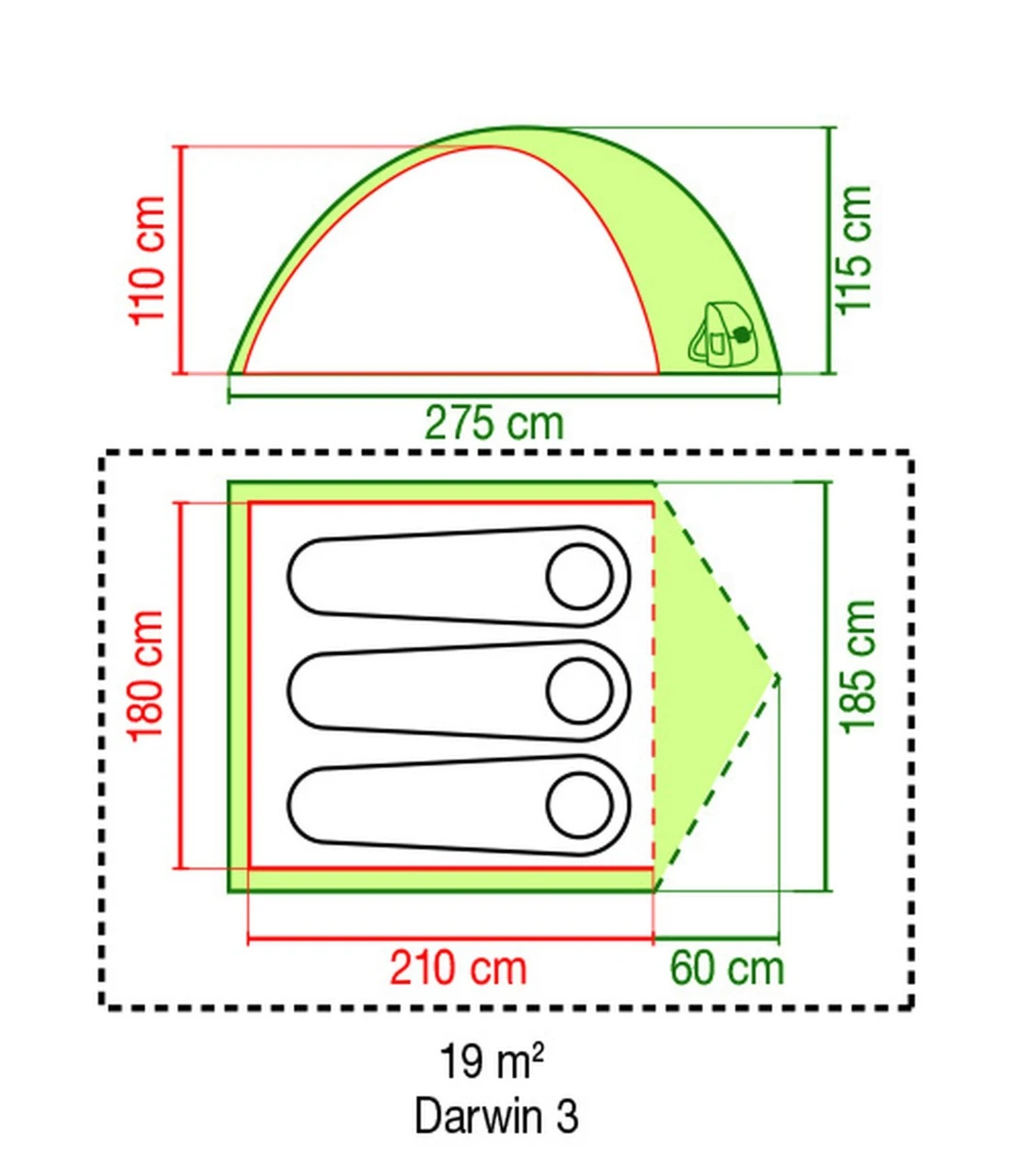 Coleman Darwin 3 Adventure Zelt Darwin 3 Adventure Zelt 3 Coleman Darwin 3 Adventure Zelt Darwin 3 Adventure Zelt – Bild 3