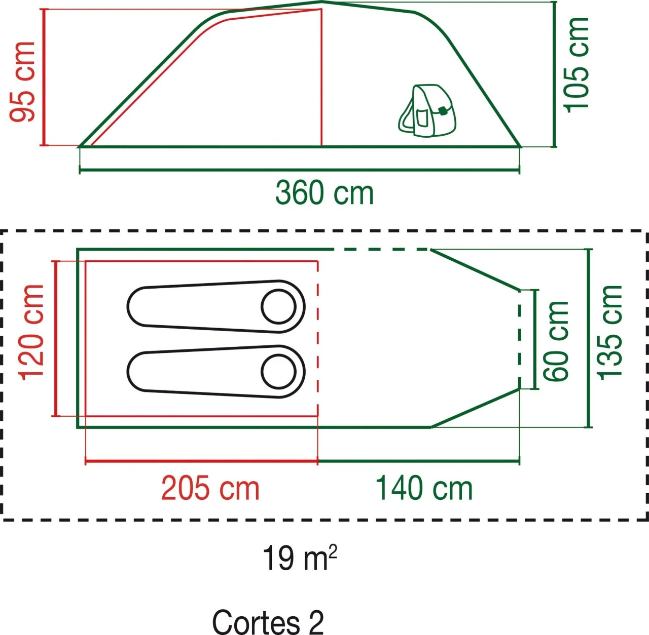 Coleman Cortes 2 Camping Zelt Cortes 2 Camping Zelt 3 Coleman Cortes 2 Camping Zelt Cortes 2 Camping Zelt – Bild 3