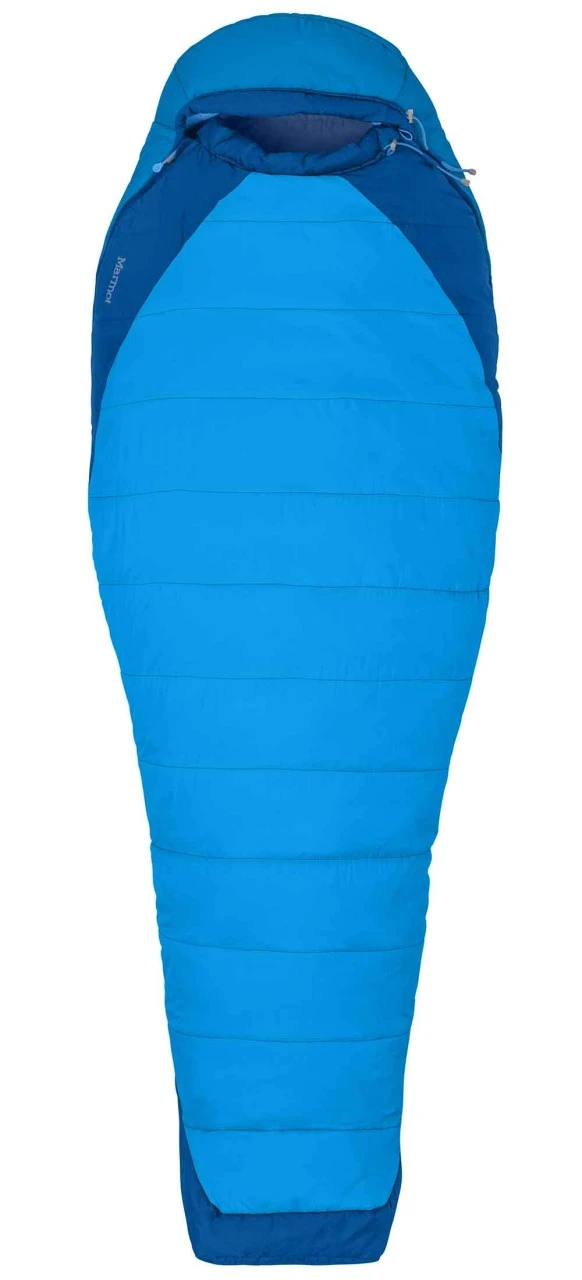 Marmot Trestles Elite Eco 15 Regular (183 Cm)|4863 - Clear Blue/Classic Blue|Reißverschluss Links Trestles Elite Eco 15 1 Marmot Trestles Elite Eco 15 Regular (183 Cm)|4863 - Clear Blue/Classic Blue|Reißverschluss Links Trestles Elite Eco 15